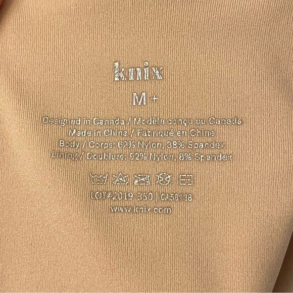 Knix LuxeLift v neck SHAPEWEAR SEAMLESS SCULPT BEIGE nude Tan tank top M+ - Picture 10 of 11